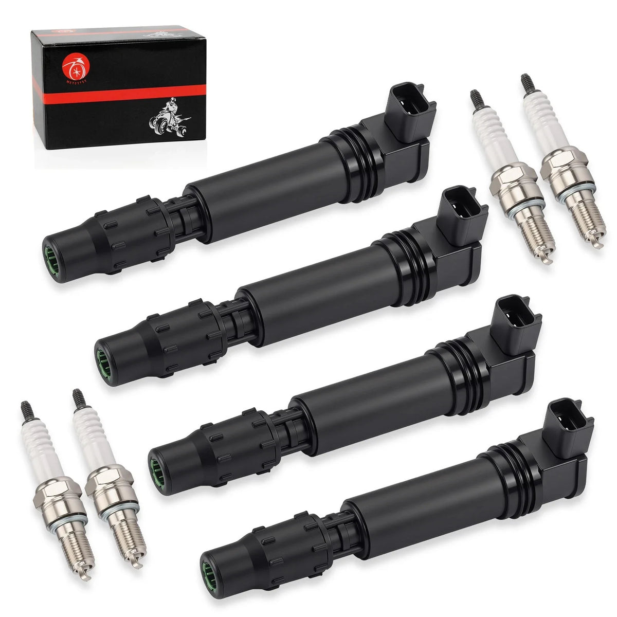 4X Ignition Coils w/ Iridium Spark Plug for Honda CBR1000RR (2004–2007)