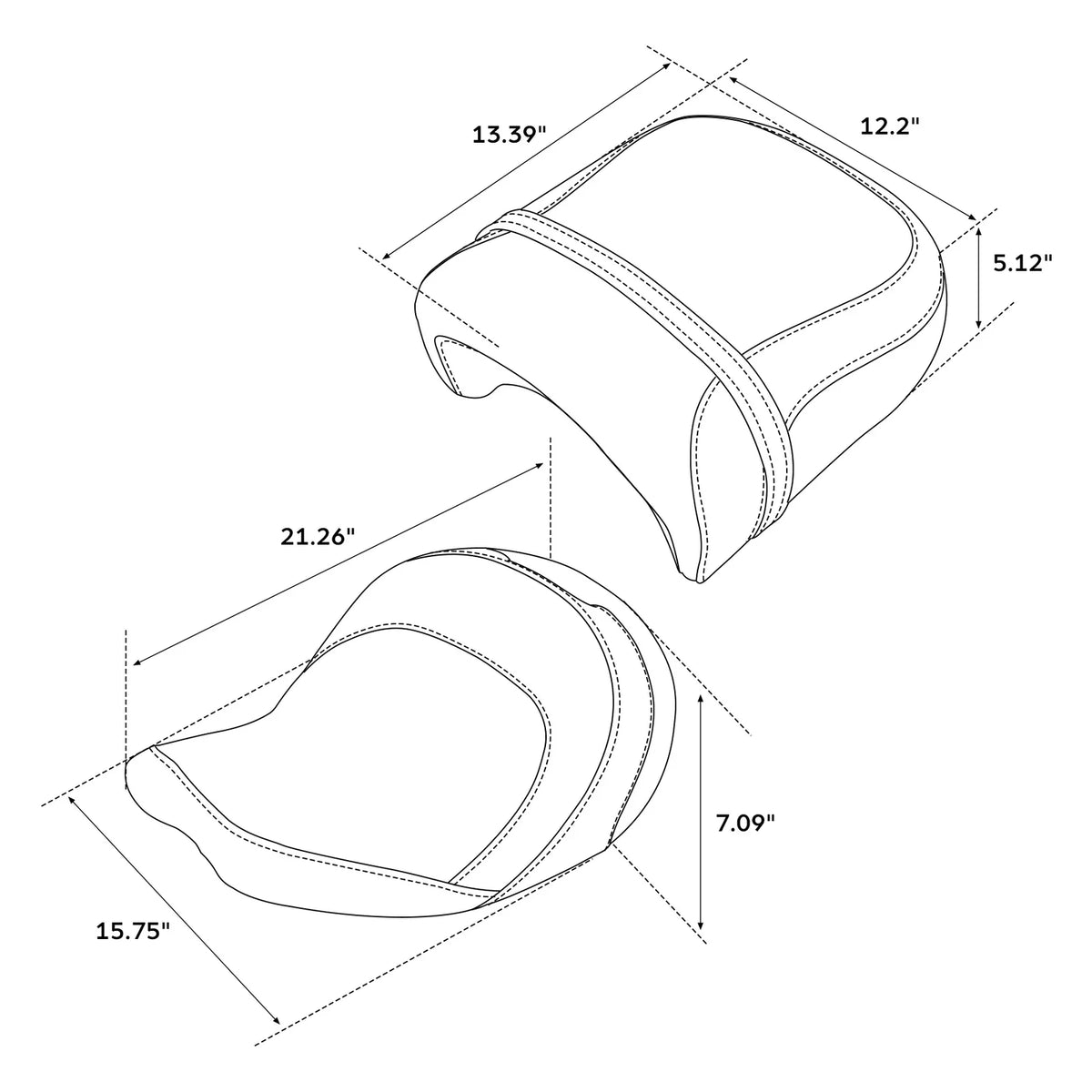 Passenger & Driver Seats for Indian Roadmaster Chieftain (2014-2023)