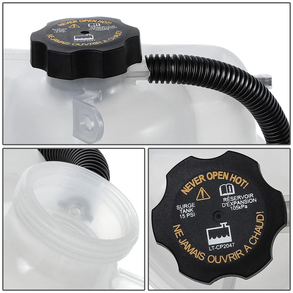 Coolant Overflow Tank Reservoir for Chevrolet Equinox Torrent (2006–2009)
