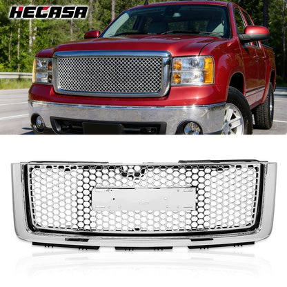 Front Upper Hood Grille for 2007-2013 GMC Sierra 1500 Denali