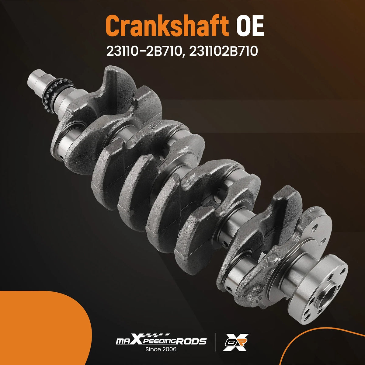Engine Crankshaft & Con Rods & Bearing Set for Hyundai Tucson 2016–2018 1.6L Turbo