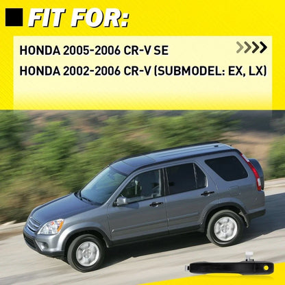 Front Left Exterior Door Handle Black for Honda CR-V (2002–2006)