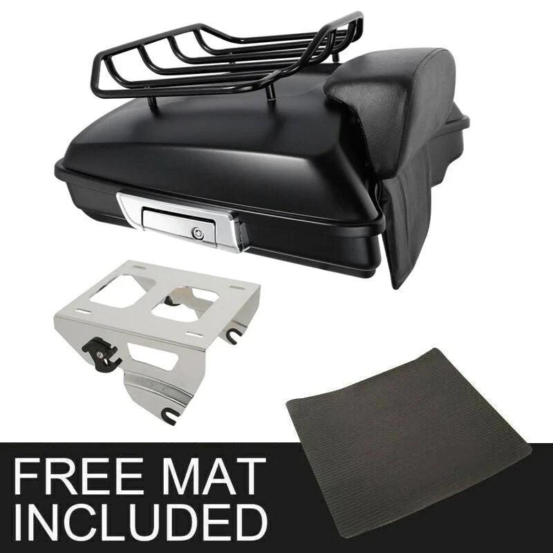Matte Razor Trunk Pad for Harley Glide Road King (2014-2026)