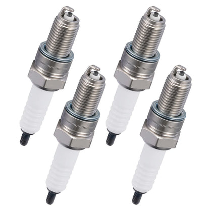 4-Pack Spark Plugs 7162 Compatible with Suzuki TU250 2011-2017