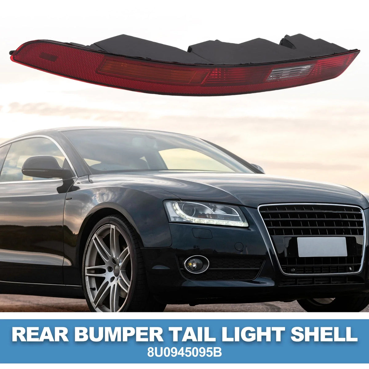 1pc Rear Left Tail Light Shell for Audi Q3 (2016–2018) No. 8U0945095B