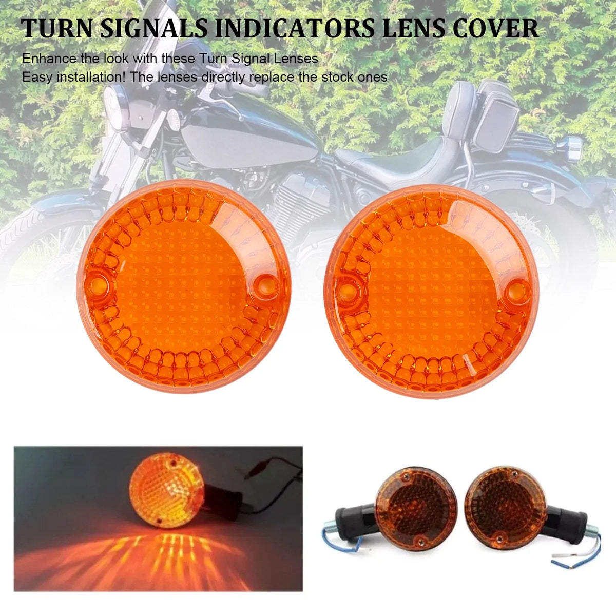 Turn Signal Cover Lens for Yamaha XVS 950 Spec Bolt (2013–Present)