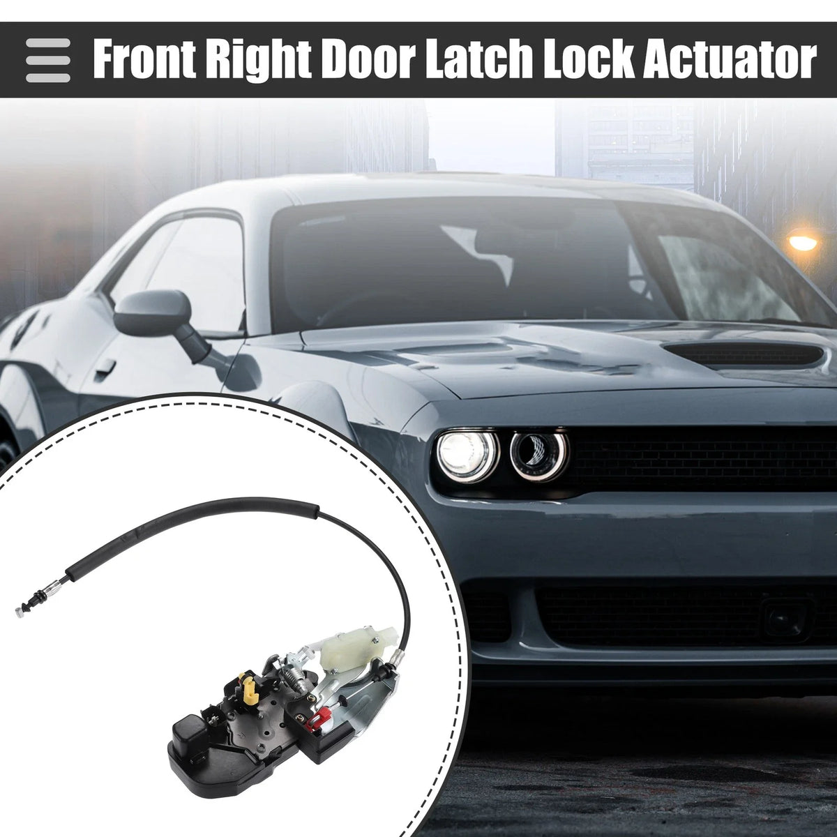 Front Right Door Latch Lock Actuator for Dodge Challenger (2011–2014)