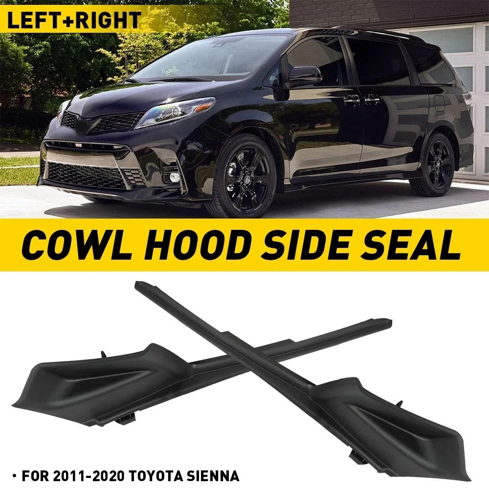 Cowl Trim Extensions for Windshield Wipers - 2PCS for Toyota Sienna 2011-2020