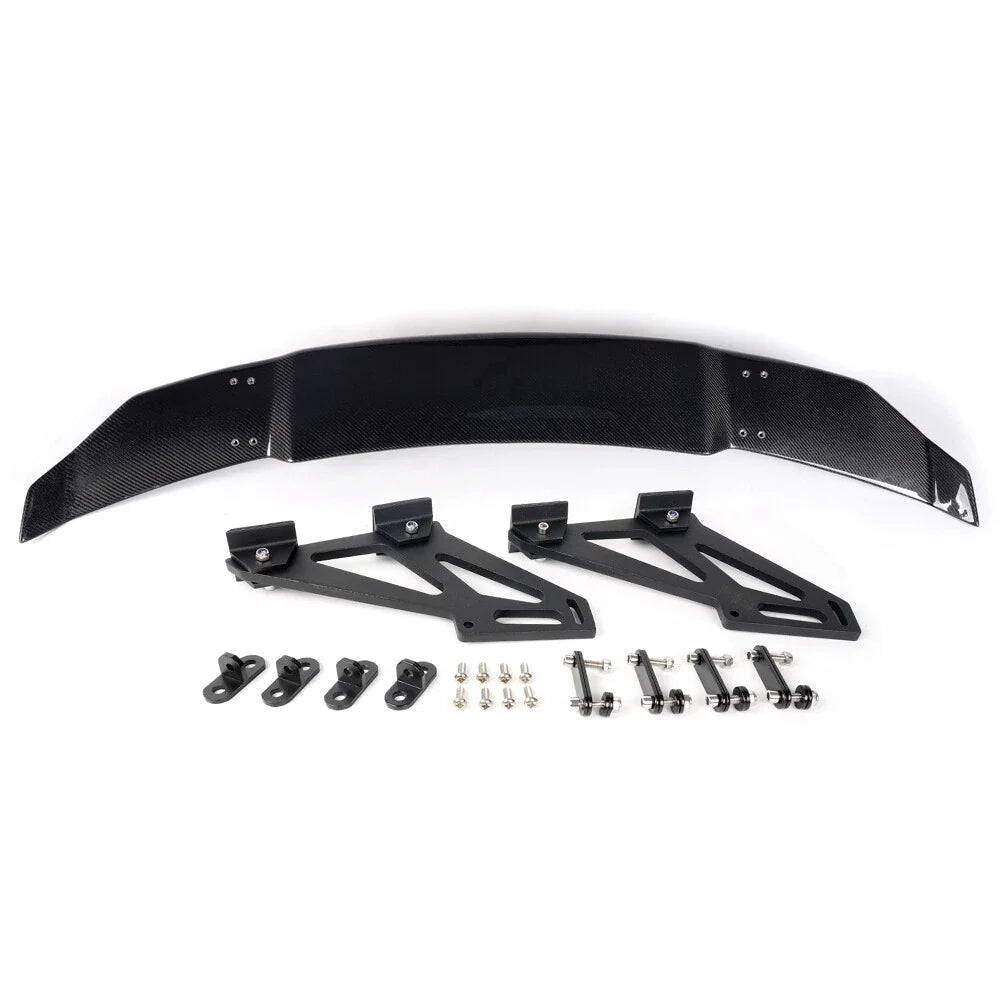 Universal Rear Trunk Spoiler for Racing Vehicles (Adjustable Carbon Fiber)