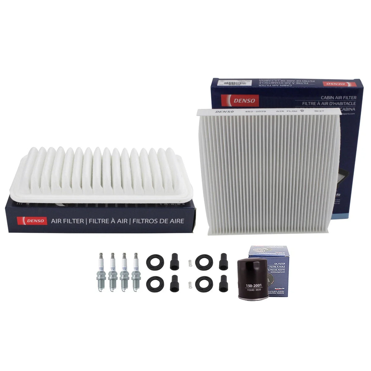 Tune Up Kit featuring 4 Spark Plugs & Boots for 2003-2008 Corolla Matrix