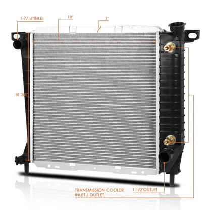 Aluminum Core Radiator for Ford Ranger/Mazda B2300 (1985–1994) DPI-1062