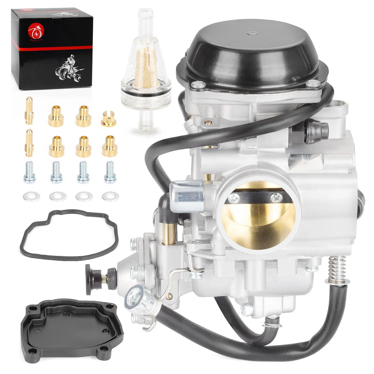Carburetor with Diaphragm Cover for Arctic Cat Bearcat 400 500 (1999-2006)