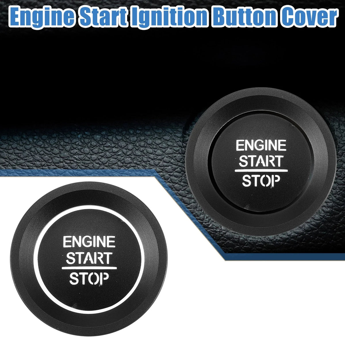 Ignition Button Trim Decal for Honda Accord (2018–2022) Black