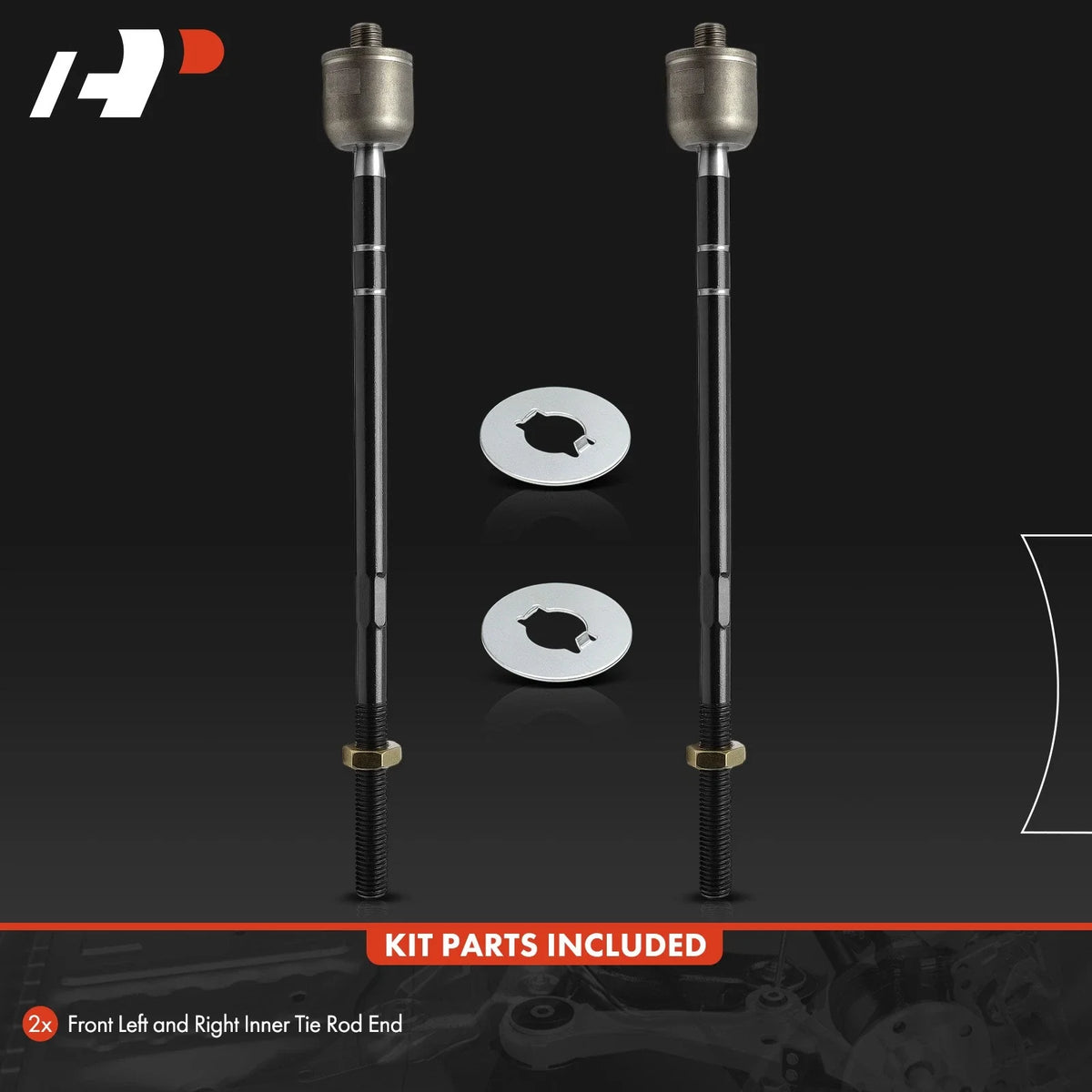 Front Inner Tie Rod Ends (2 Pack) for Ford Focus SVT 2002-2004
