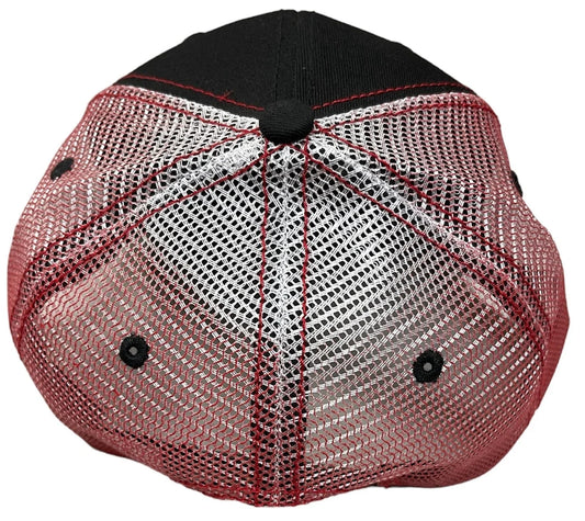 Kenworth Trucks Cap for Kenworth (2010–2023) - Black Red White Ombre Mesh