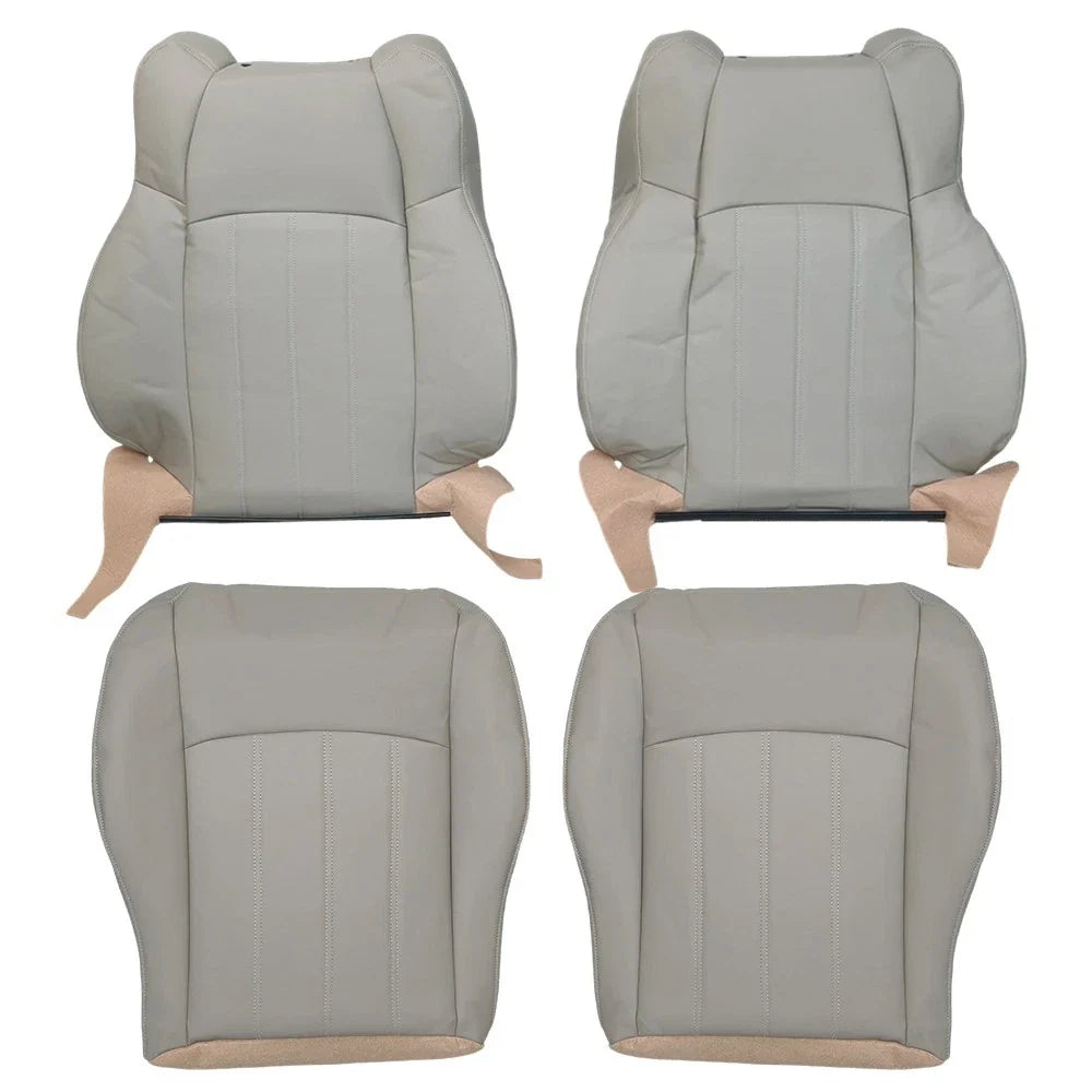 Light Gray Leather Seat Covers for 2005–2010 Chrysler 300C