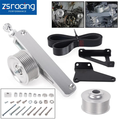 AC PS Eliminator Pulley Kit for Honda Acura K20 K24 (2002-2006)
