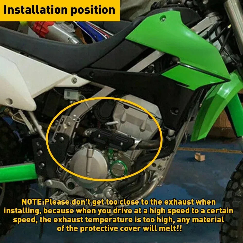 Pipe Shield Heat Guard Cover for CRF450R and CRF450X (2002–2020)