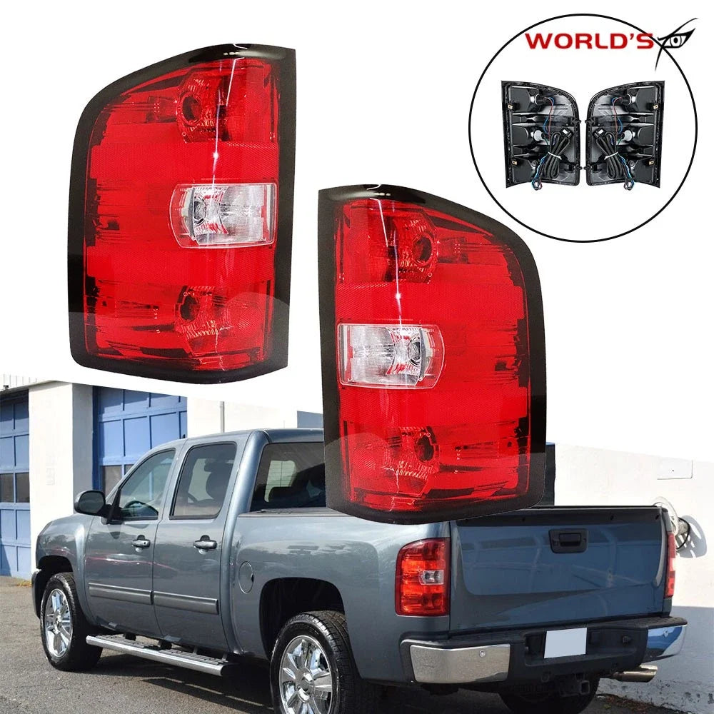 Set of 2 Rear Tail Lights for Chevy Silverado 1500 2500 3500 (2007–2014)
