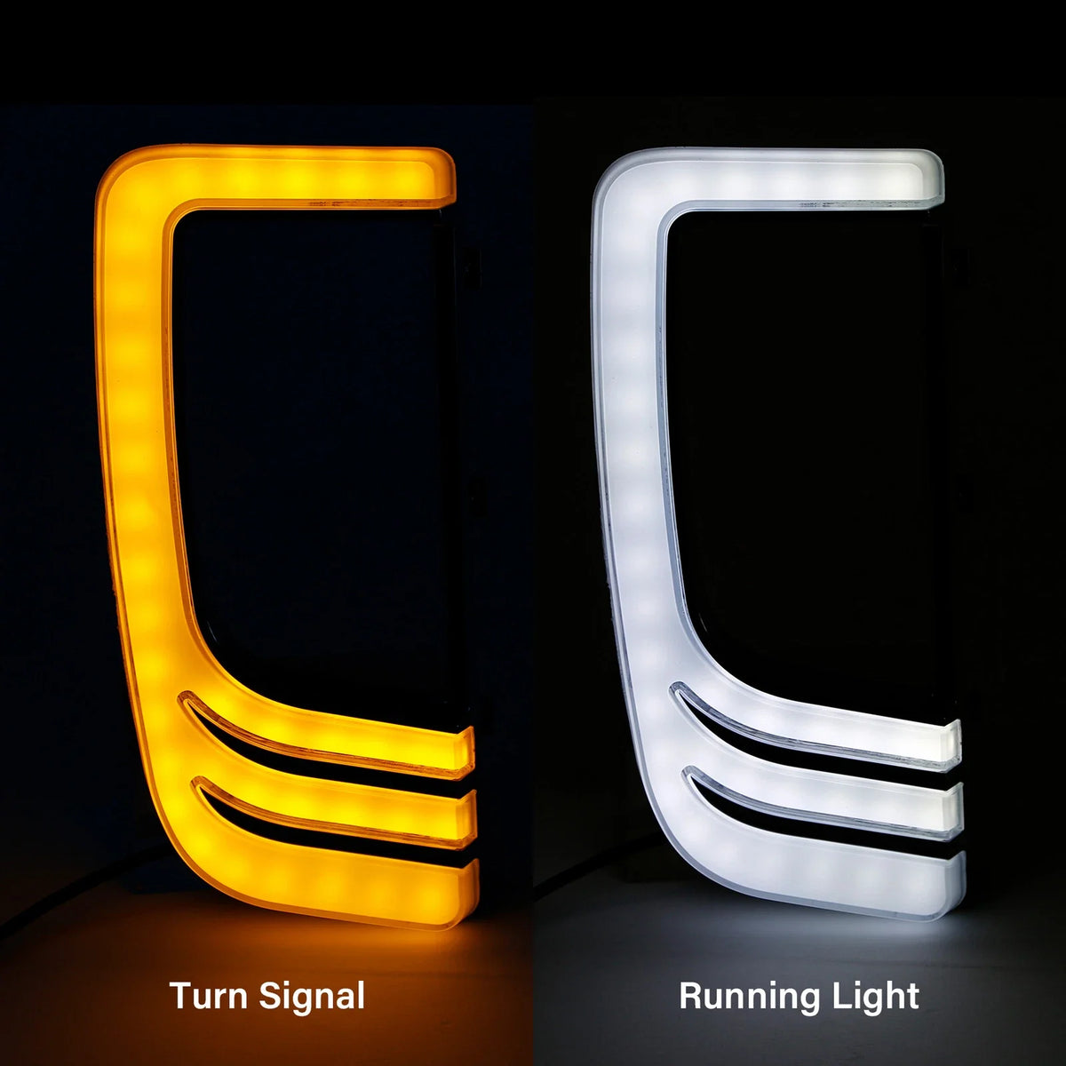 LED Fairing Lower Grill Turn Signal Light for 2014-2023 Harley Electra Glide