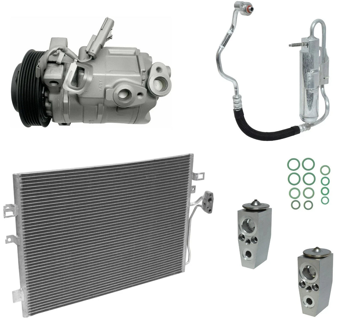 AC Compressor Kit With Condenser for Dodge Journey 2.4L (2019–2019)