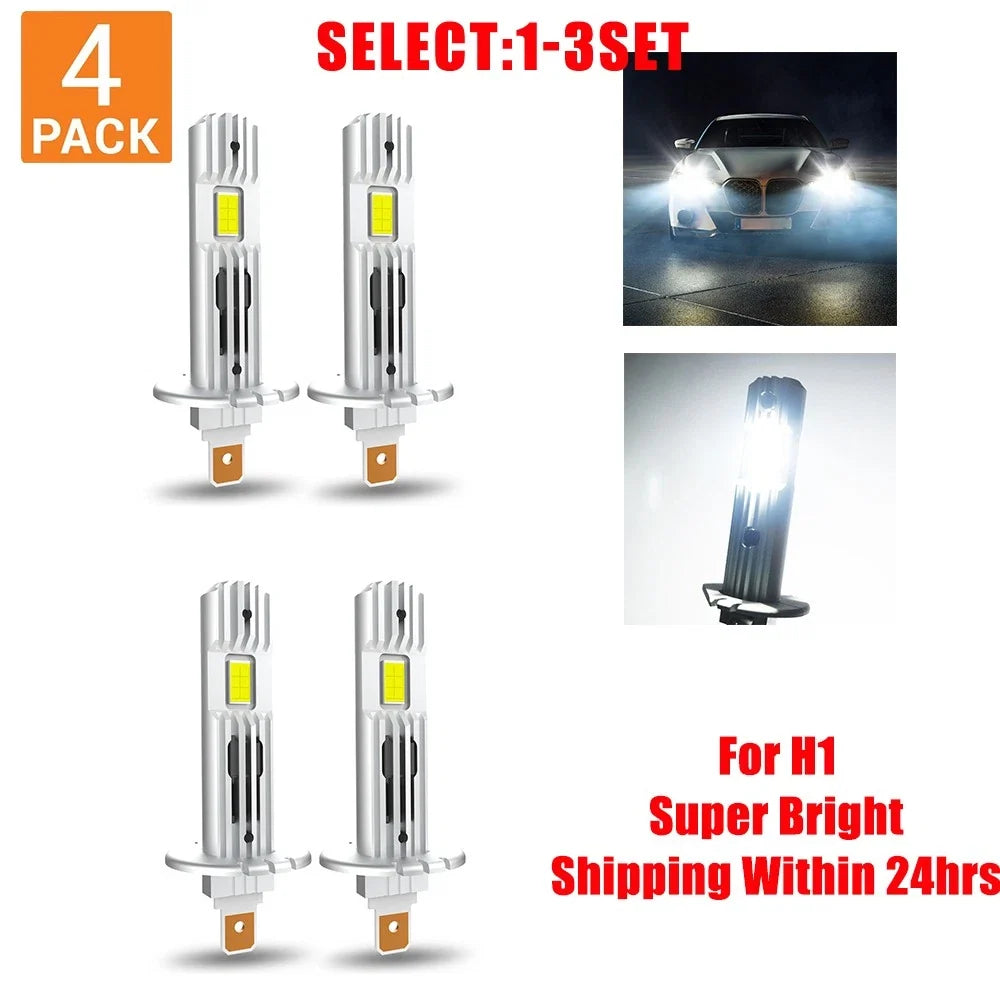AUXITO H1 LED Headlight Bulb Kit 10000LM 6500K Super White for H1