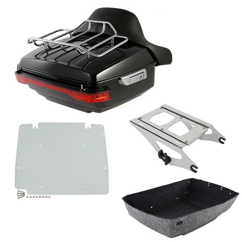 Trunk Backrest Rack Tail Light Mount Plate for Harley 2014-2026 Touring