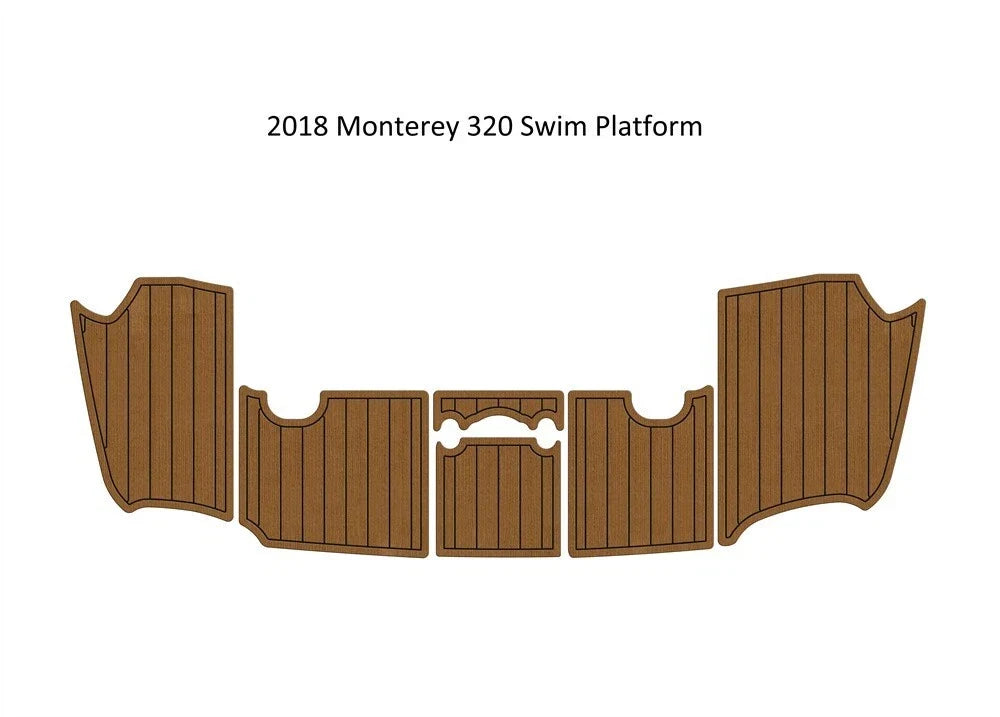 EVA Foam Teak Deck Flooring Mat for Monterey 320 (2018)