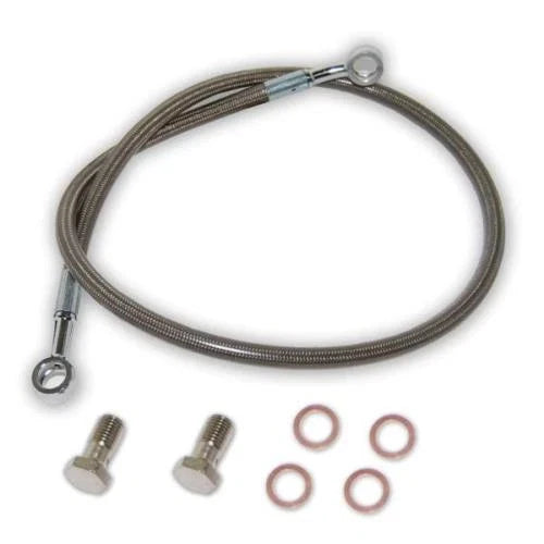 2" Clear Extended Rear Steel Braided Brake Line for KTM XC450 XC525 (2003–2009)