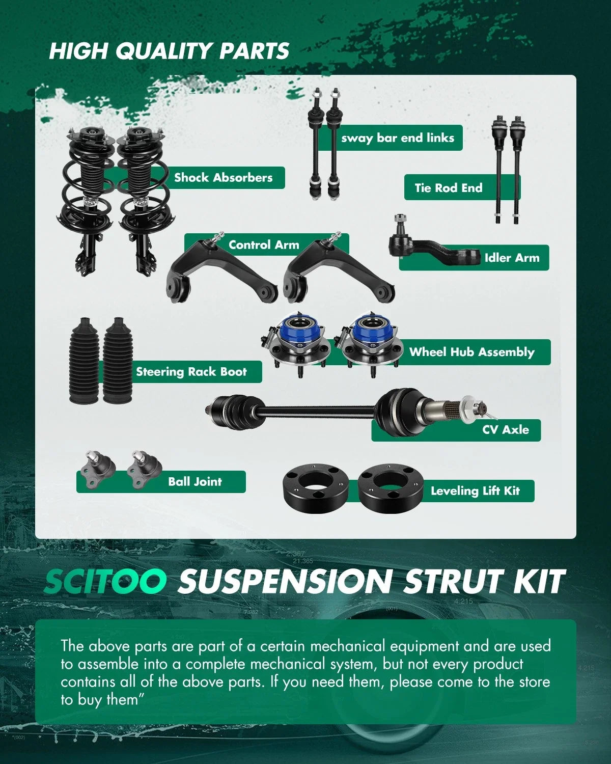Complete Strut and Shock Set for 2006-2012 Toyota RAV4