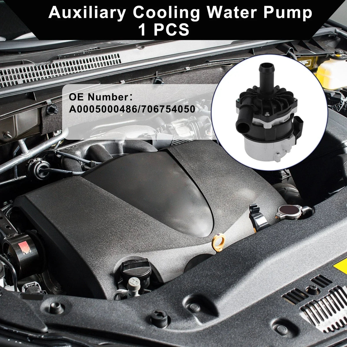 Water Pump Auxiliary Cooling for Mercedes-Benz W218 (2012-2018) - 1 Unit
