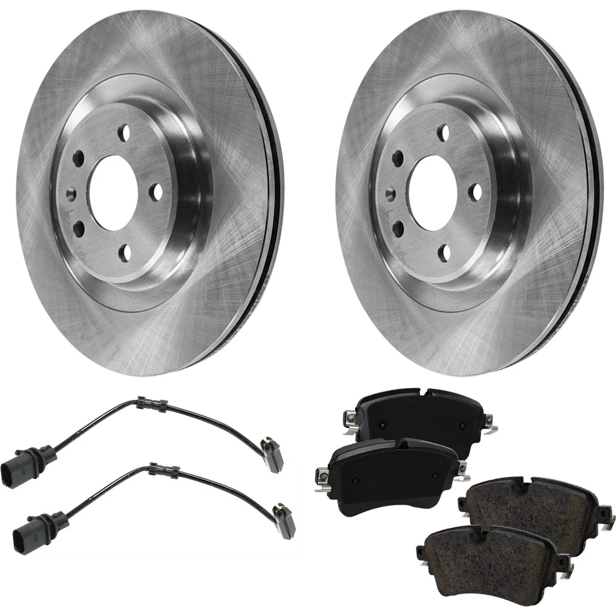 Rear Brake Disc Rotors and Pads Kit for Audi A6 Quattro (2019)