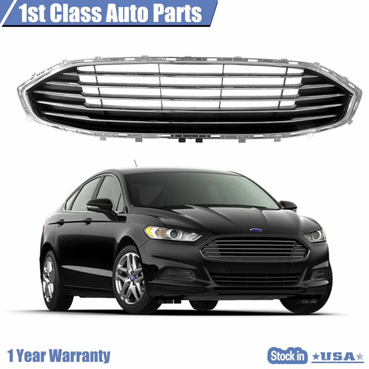 Chrome Front Upper Grille for Ford Fusion (2019–2020)