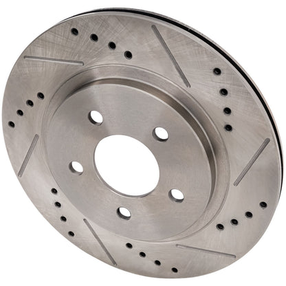 Front Brake Disc Rotors and Rear Set for 2005–2014 Ford Mustang