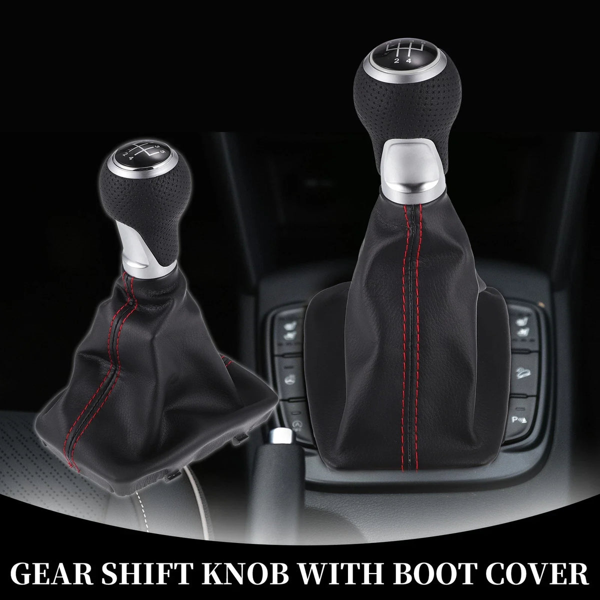5 Speed Manual Gear Shift Knob with Cover for Audi A4 S4 S-Line (1996–2001)