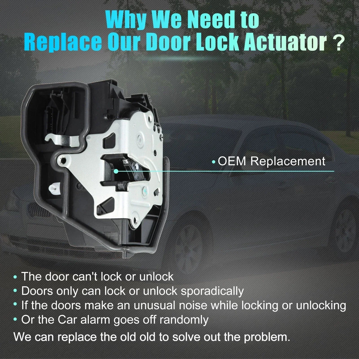 Rear Left Actuator for Door Lock - BMW E60 E65 E70 E90 (2002-2013)