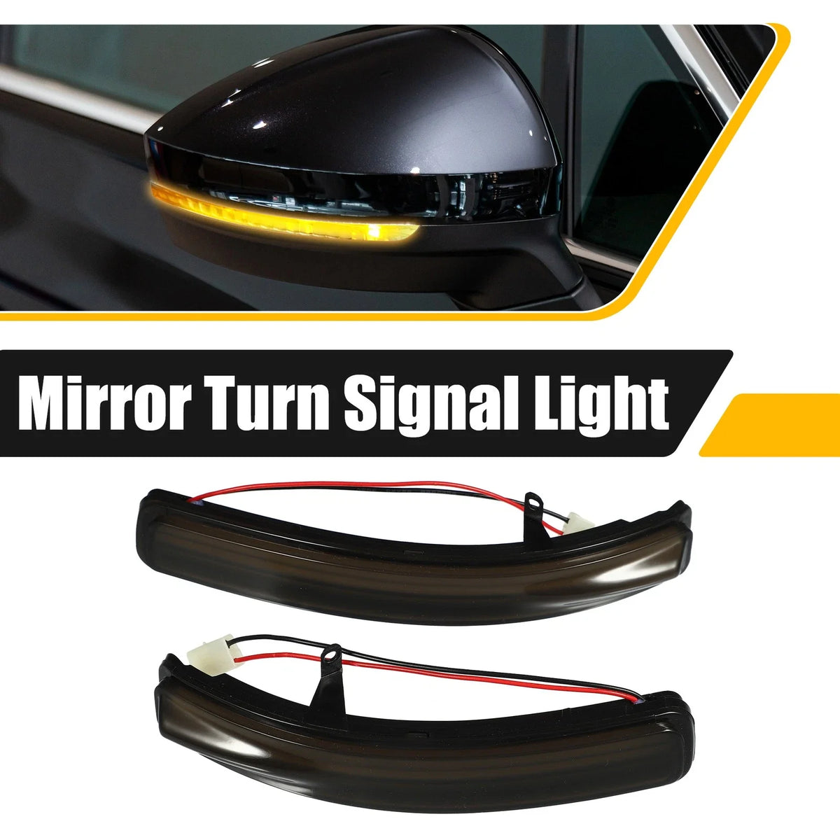 2X LED Mirror Turn Signal Lights for Ford Explorer (2011–2019)