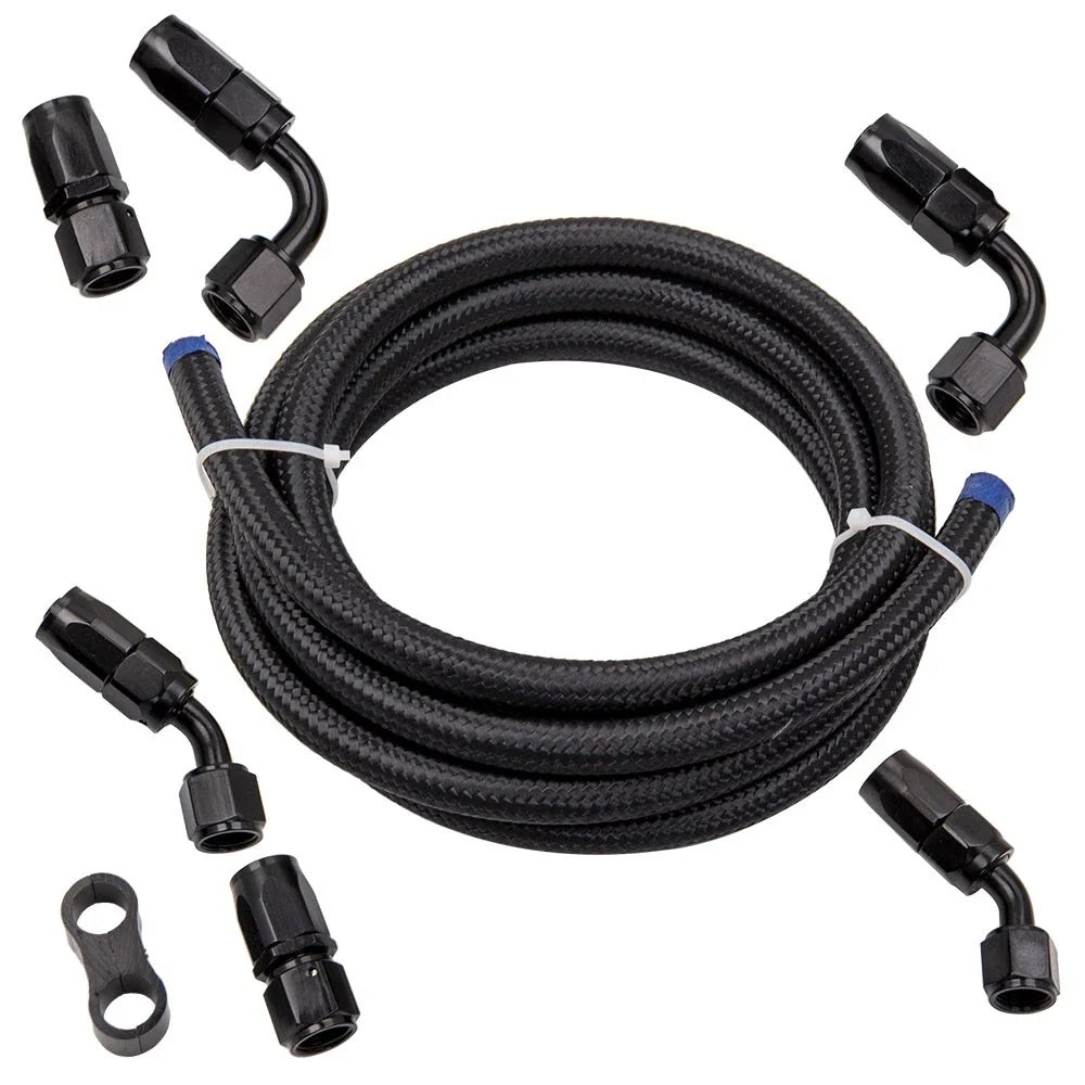 6AN Braided Fuel Line Clamp 3/8 Hose Separator 500PSI Universal