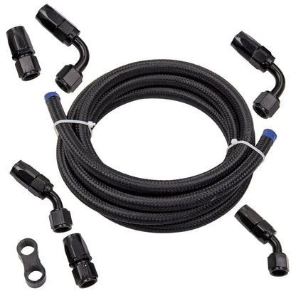 6AN Braided Fuel Line Clamp 3/8 Hose Separator 500PSI Universal