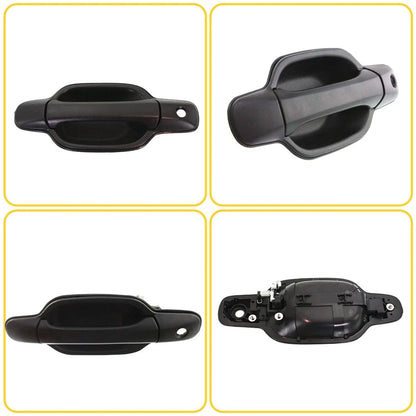 Left Outer Door Handle in Black for GMC Canyon Chevrolet Colorado 2004-2012