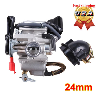 150cc GY6 24mm Carburetor for Sunl Taotao Roketa Moped ATV Gokart