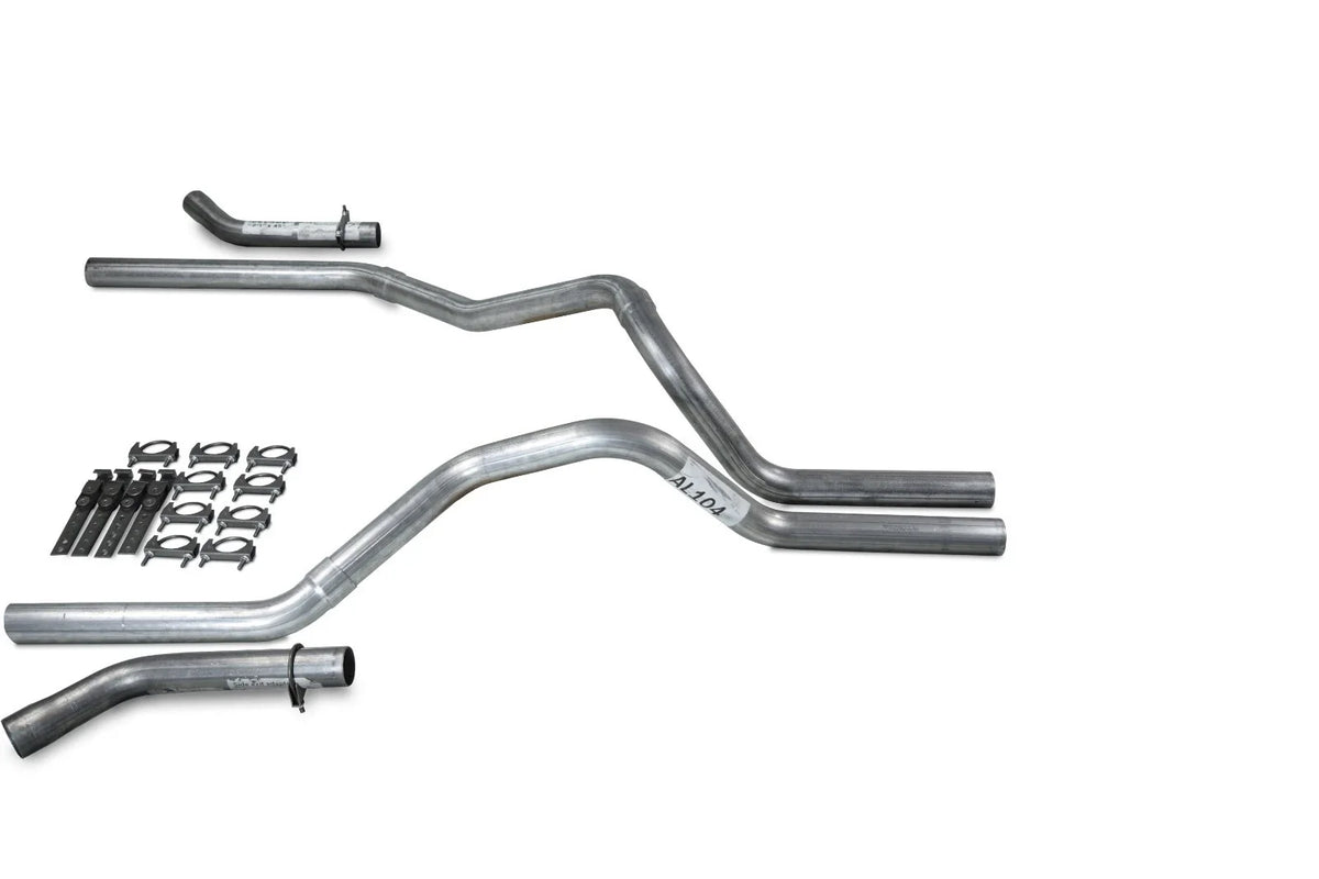 2.5" Dual Exhaust Kit for Dodge Ram 1500 (2004–2008) No Muffler Corner Exit