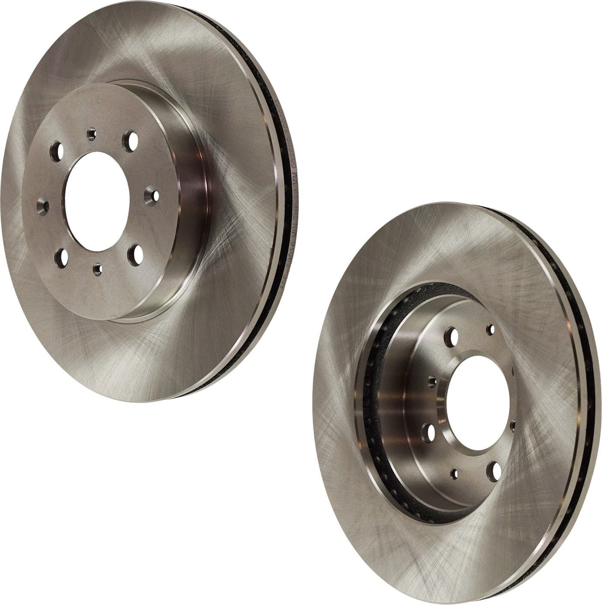 Front Brake Disc Set - Plain Surface for Honda Civic 1990-2005