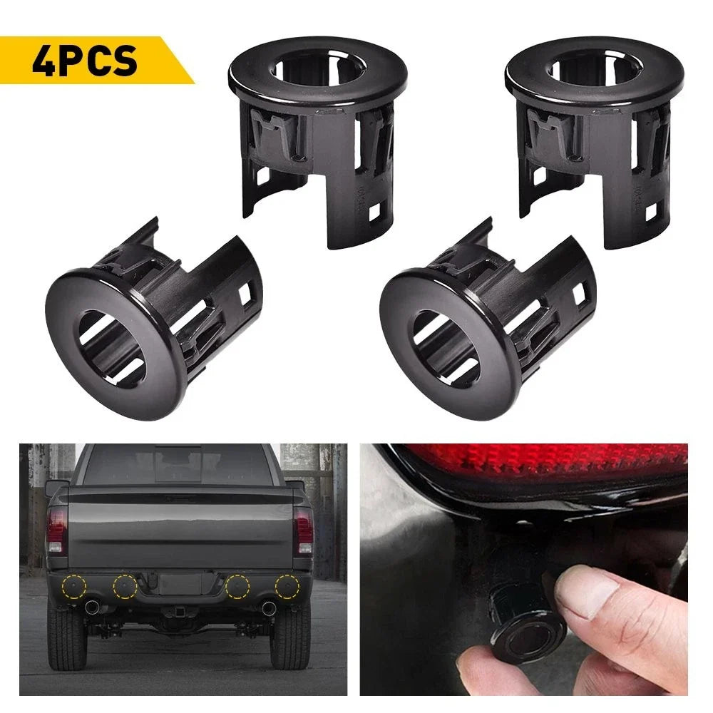4X Parking Assist Sensor Bezels for Dodge Ram 1500 (2014–2018)