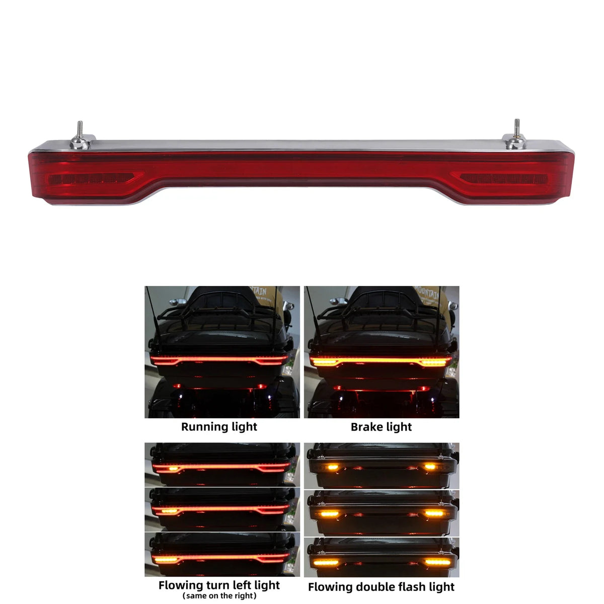 LED Brake Turn Flow Tail Light for Harley Electra Road Glide (2014–2025)