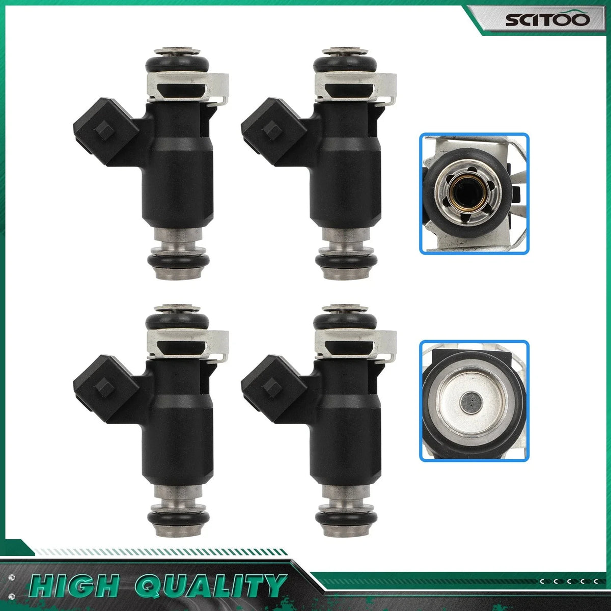 4-Pack Fuel Injectors for Mercury Mariner L4 2.3L (2002–2006)