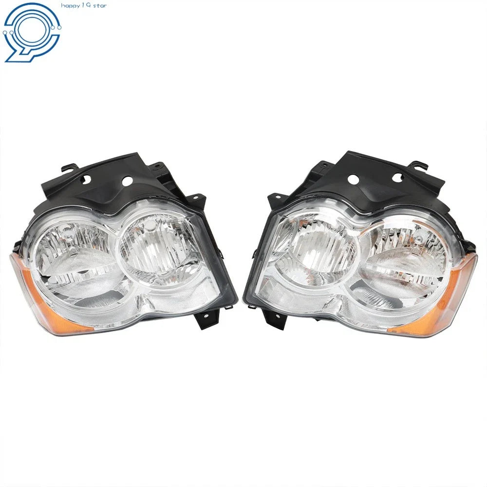 Halogen Headlights for Jeep Grand Cherokee (2008–2010) Left+Right Side