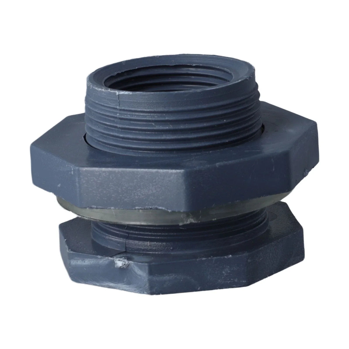 Bulkhead Fitting Adapter for PVC Plastic (1", 1.2", 1.5", 2")