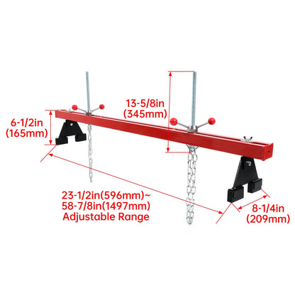 Engine Support Bar for Motor Transverse Lift Holder (1100lb Capacity)