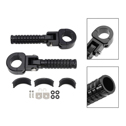 Motorcycle Footrests for 1.25" Bars - Universal Fit